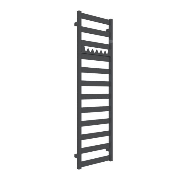 Grzejnik drabinkowy TERMA VIVO, podłączenie ZX, wym. 1390 x 400 mm, kolor metaliczna czerń