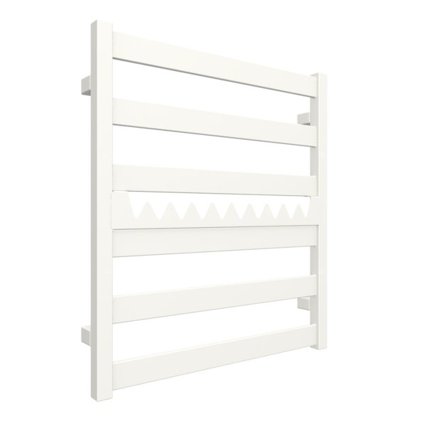 Grzejnik drabinkowy TERMA VIVO, podłączenie ZX, wym. 670 x 600 mm, kolor biały drogowy RAL9016, moc 320W