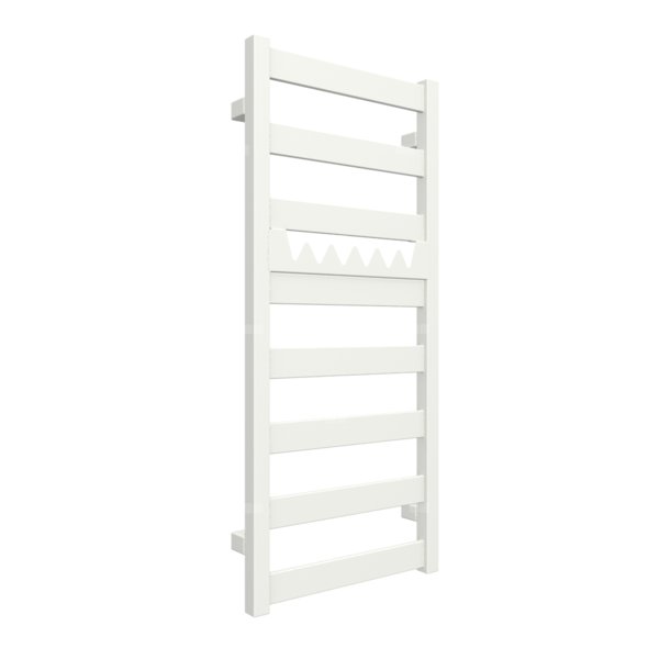 Grzejnik drabinkowy TERMA VIVO, podłączenie Z1, wym. 910 x 400 mm, kolor biała ściana, moc 295W