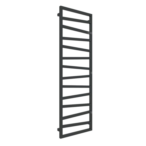 Grzejnik drabinkowy TERMA ZIGZAG, podłączenie SX, wym. 1545 x 500 mm, kolor nowy czarny krokodyl, moc 581W