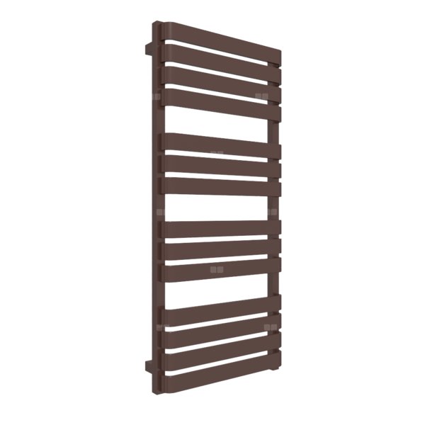 Grzejnik elektryczny TERMA WARP T ONE 500 x 1110mm, kolor brązowy mahoniowy RAL8016, moc 600 W, podłączenie E8, kabel prosty bez wtyczki 1,5m