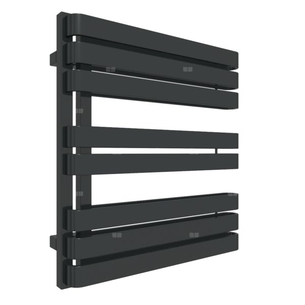 Grzejnik drabinkowy TERMA WARP S, podłączenie GD, wym. 655 x 600 mm, kolor nowy czarny krokodyl, moc 506W
