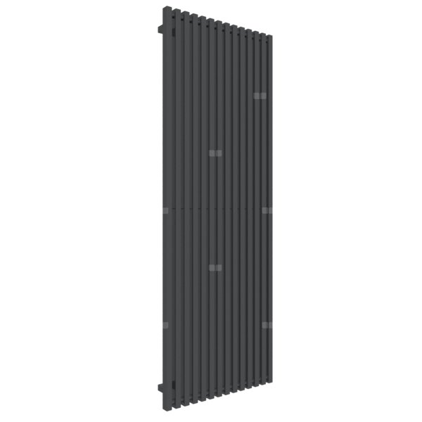 Grzejnik drabinkowy TERMA TRIGA, podłączenie SX, wym. 1900 x 680 mm, kolor metaliczna czerń, moc 1682W