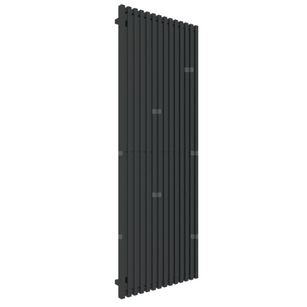 Grzejnik drabinkowy TERMA TRIGA, podłączenie ZX, wym. 1900 x 680 mm, kolor czarny jak kruk połysk RAL9005, moc 1682W
