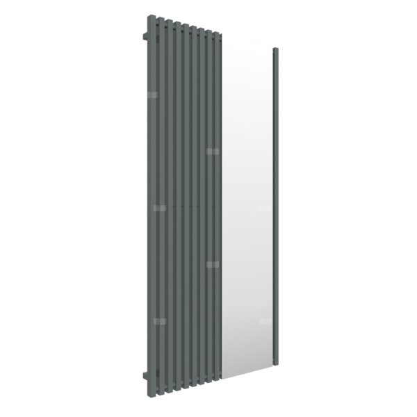 Grzejnik drabinkowy TERMA TRIGA M, podłączenie YL, wym. 1900 x 880 mm, kolor metaliczny szary, moc 1202W