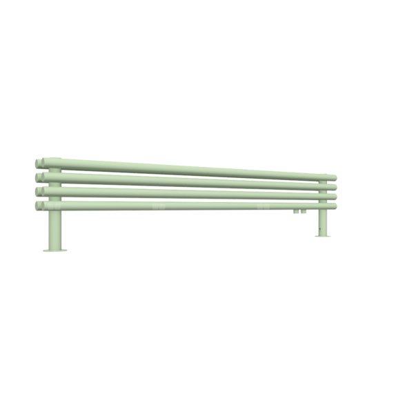 Grzejnik drabinkowy TERMA TUNE HSD, podłączenie YP, wym. 300 x 1400 mm, kolor zielony pastelowy RAL6019, moc 589W