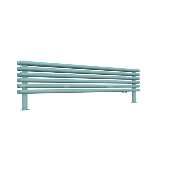 Grzejnik drabinkowy TERMA TUNE HSD, podłączenie YP, wym. 390 x 1400 mm, kolor turkusowy pastelowy RAL6034, moc 790W