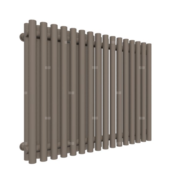 Grzejnik drabinkowy TERMA TUNE VWD, podłączenie LX, wym. 600 x 790 mm, kolor szary beżowy RAL7006, moc 967W