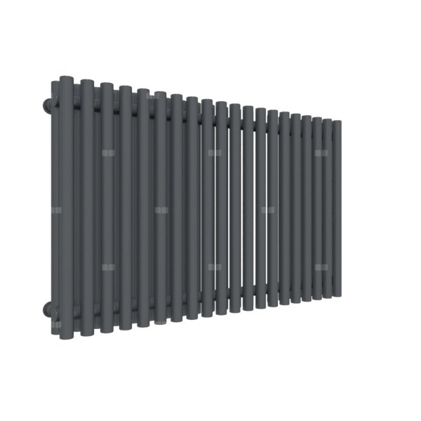 Grzejnik drabinkowy TERMA TUNE VWD, podłączenie ZX, wym. 600 x 990 mm, kolor czarny anodowy, moc 1209W