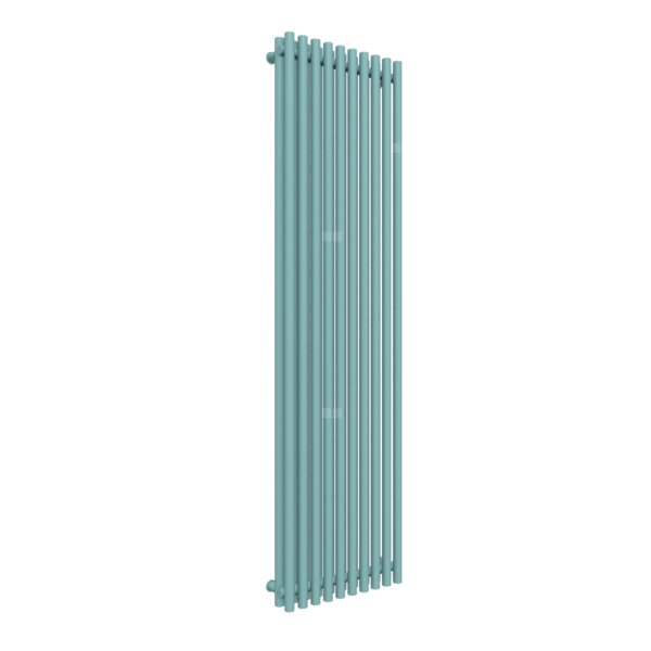 Grzejnik drabinkowy TERMA TUNE VWD, podłączenie ZX, wym. 1800 x 490 mm, kolor turkusowy pastelowy RAL6034, moc 1612W