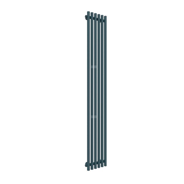 Grzejnik drabinkowy TERMA TUNE VWS, podłączenie SX, wym. 1800 x 290 mm, kolor niebieski zielony RAL5020, moc 638W