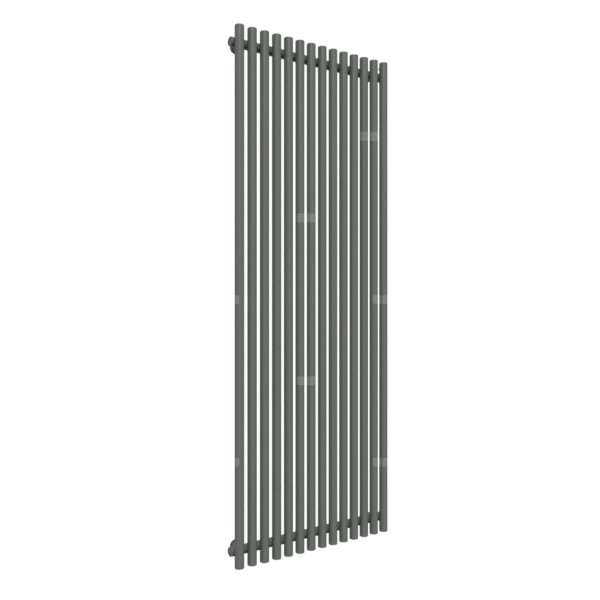 Grzejnik drabinkowy TERMA TUNE VWS, podłączenie ZX, wym. 1800 x 690 mm, kolor błyszcząca szarość, moc 1490W