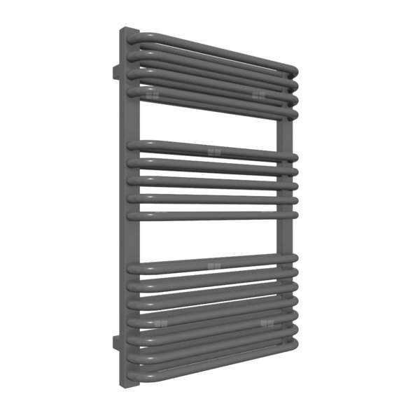 Grzejnik drabinkowy TERMA TYTUS, podłączenie ZX, wym. 820 x 540 mm, kolor błyszcząca szarość, moc 645W