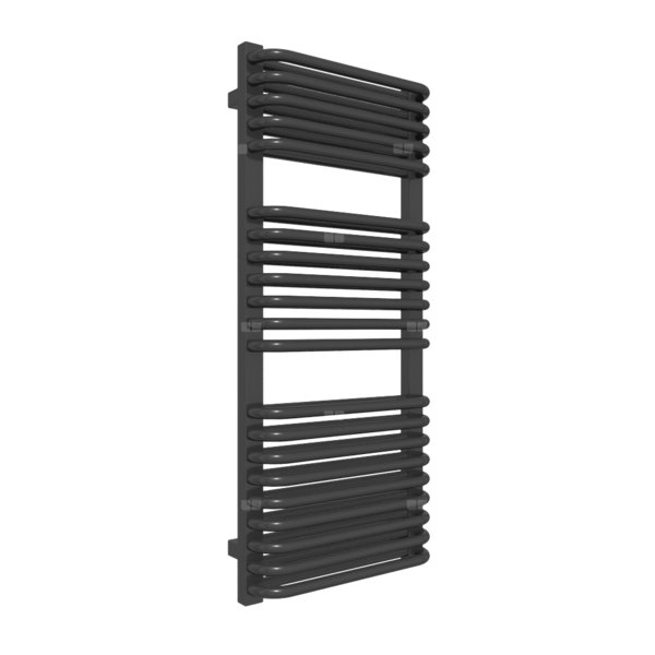 Grzejnik drabinkowy TERMA TYTUS, podłączenie SX, wym. 1020 x 440 mm, kolor czarny sygnałowy RAL9004, moc 666W