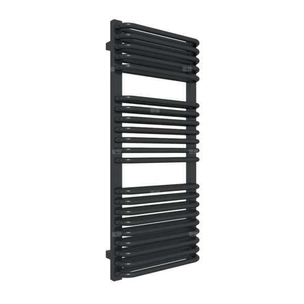 Grzejnik drabinkowy TERMA TYTUS, podłączenie Z8, wym. 1020 x 440 mm, kolor czarny jak kruk mat RAL9005, moc 666W