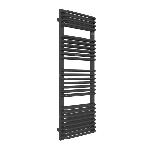 Grzejnik drabinkowy TERMA TYTUS, podłączenie SX, wym. 1260 x 440 mm, kolor czarny sygnałowy RAL9004, moc 828W