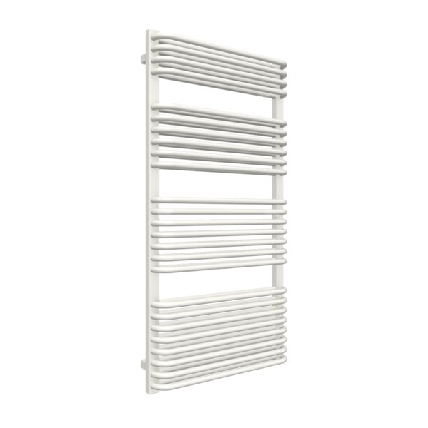Grzejnik drabinkowy TERMA TYTUS, podłączenie Z1, wym. 1260 x 640 mm, kolor biały soft RAL9016, moc 1173W
