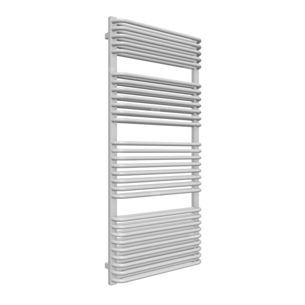 Grzejnik drabinkowy TERMA TYTUS, podłączenie SX, wym. 1420 x 640 mm, kolor srebrny mat, moc 1317W