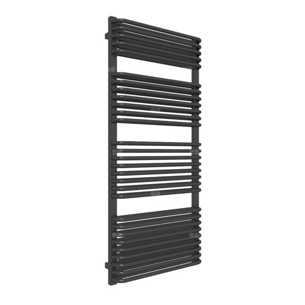 Grzejnik drabinkowy TERMA TYTUS, podłączenie SX, wym. 1420 x 640 mm, kolor czarny RAL9017, moc 1317W