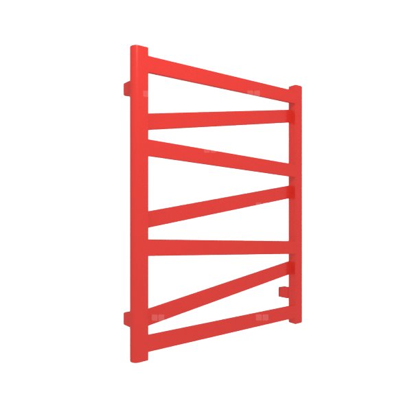 Grzejnik drabinkowy TERMA VIPERA, podłączenie SX, wym. 750 x 600 mm, kolor metaliczny czerwony, moc 322W