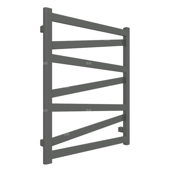 Grzejnik drabinkowy TERMA VIPERA, podłączenie 5L, wym. 750 x 600 mm, kolor szary drogowy b RAL7043, moc 322W