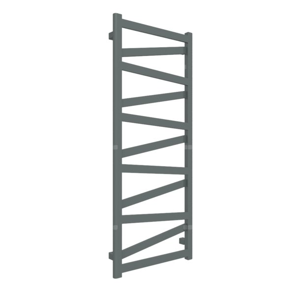Grzejnik drabinkowy TERMA VIPERA, podłączenie SX, wym. 1230 x 500 mm, kolor metaliczny szary, moc 451W
