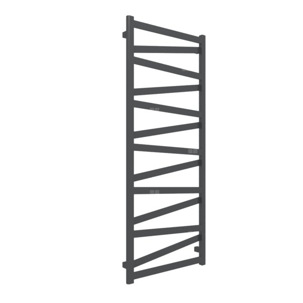 Grzejnik drabinkowy TERMA VIPERA, podłączenie Z8, wym. 1470 x 600 mm, kolor metaliczna czerń, moc 622W