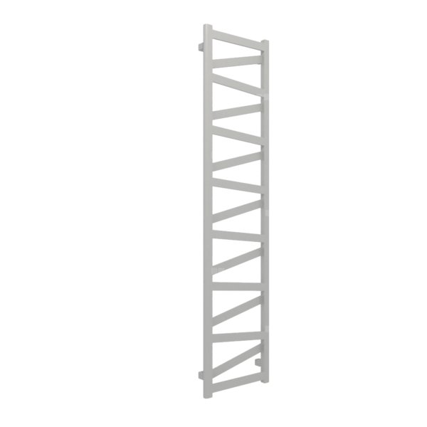 Grzejnik drabinkowy TERMA VIPERA, podłączenie ZX, wym. 1710 x 400 mm, kolor jasne aluminium metaliczny RAL9006, moc 531W