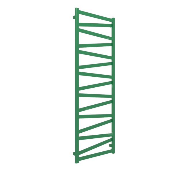 Grzejnik drabinkowy TERMA VIPERA, podłączenie ZX, wym. 1710 x 600 mm, kolor zielony miętowy RAL6029, moc 722W