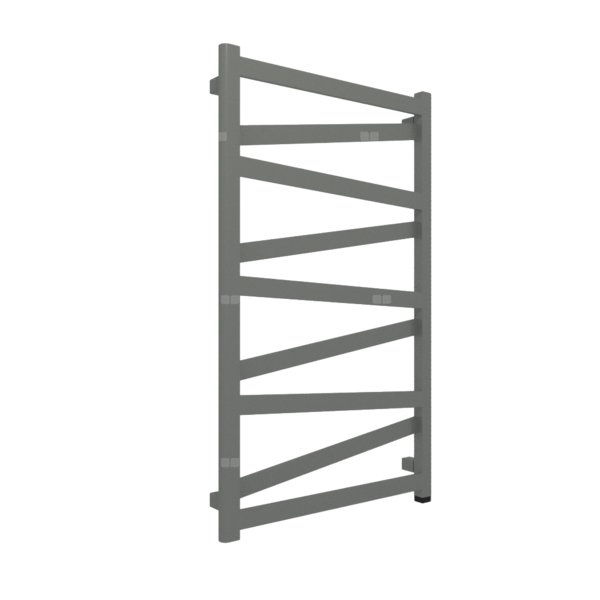 Grzejnik drabinkowy TERMA VIPERA ONE, podłączenie S8, wym. 990 x 600 mm, kolor błyszcząca szarość, moc 423W