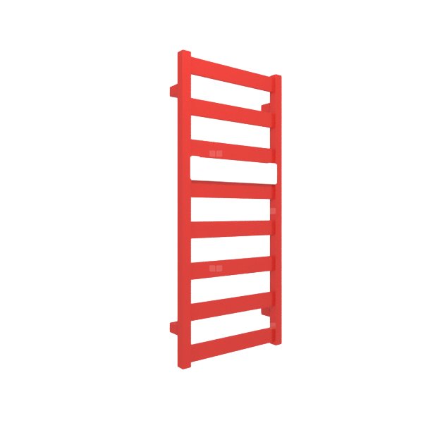 Grzejnik drabinkowy TERMA VIVO, podłączenie SX, wym. 910 x 400 mm, kolor żywa czerwień RAL3028, moc 295W