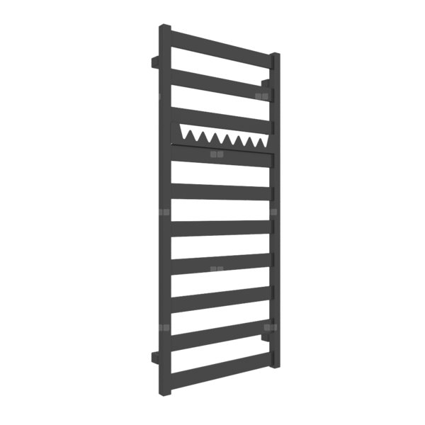 Grzejnik el. TERMA VIVO 1150/500 \ RAL 9004, podł. E1, MEG 400 czarna, kabel spiralny z wtyczką [2,5