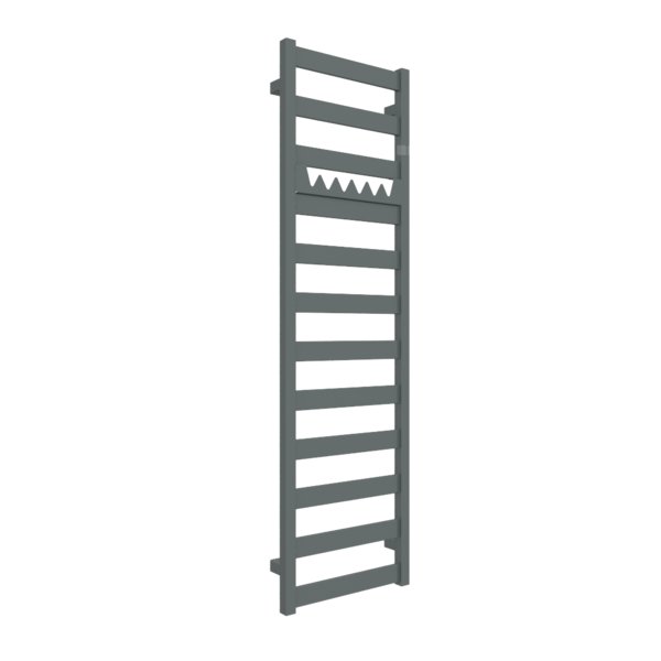 Grzejnik drabinkowy TERMA VIVO, podłączenie ZX, wym. 1390 x 400 mm, kolor metaliczny szary