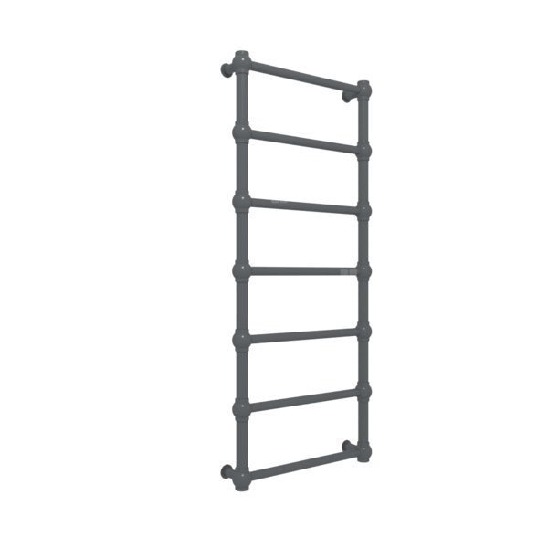 Grzejnik drabinkowy TERMA RETRO, podłączenie SX, wym. 1170 x 504 mm, kolor czarny anodowy, moc 308W