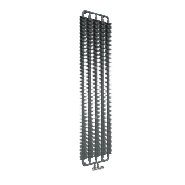 Grzejnik drabinkowy TERMA RIBBON V, podłączenie ZX, wym. 1920 x 490 mm, kolor metaliczny szary, moc 1240W