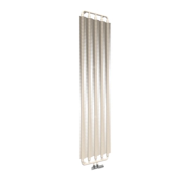 Grzejnik drabinkowy TERMA RIBBON V, podłączenie ZX, wym. 1920 x 490 mm, kolor biały kremowy RAL9001, moc 1240W