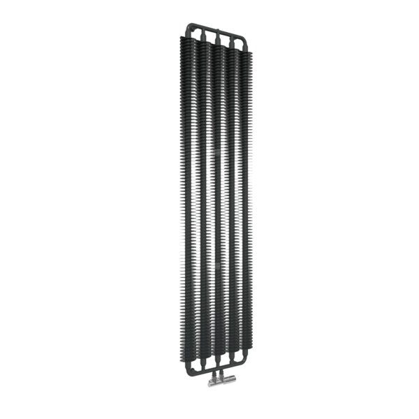 Grzejnik drabinkowy TERMA RIBBON V, podłączenie ZX, wym. 1920 x 490 mm, kolor czarny RAL9011, moc 1240W