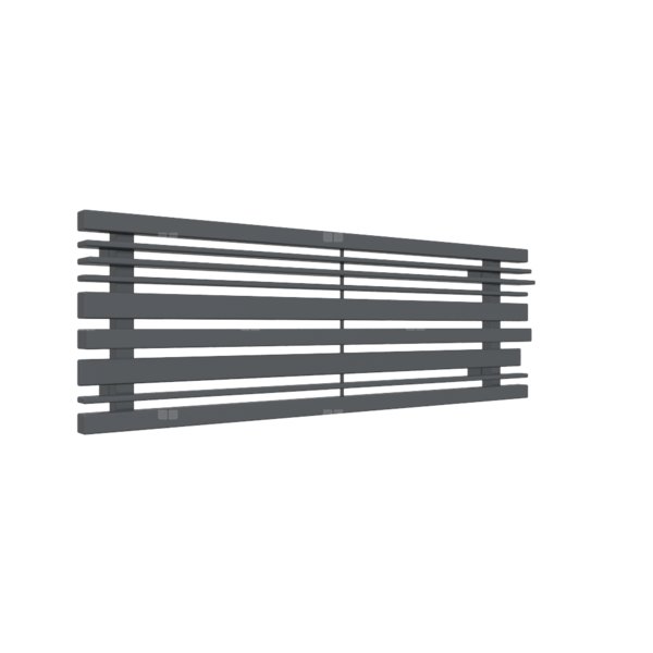 Grzejnik drabinkowy TERMA SHERWOOD, podłączenie O8, wym. 330 x 1000 mm, kolor szary grafitowy RAL7024, moc 429W