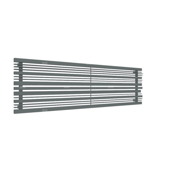 Grzejnik drabinkowy TERMA SHERWOODH, podłączenie O8, wym. 540 x 1900 mm, kolor metaliczny szary, moc 1255W