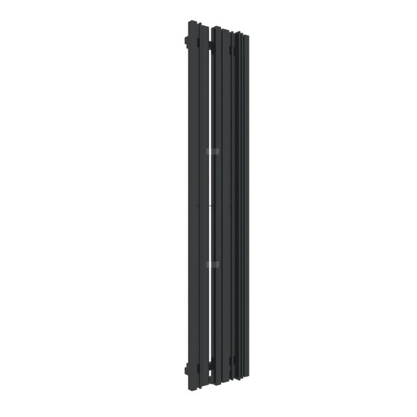 Grzejnik drabinkowy TERMA SHERWOODV, podłączenie Z8, wym. 1600 x 330 mm, kolor czarny jak kruk mat RAL9005, moc 727W