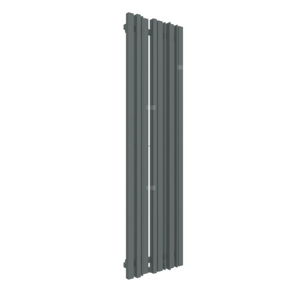 Grzejnik drabinkowy TERMA SHERWOOD V, podłączenie ZX, wym. 1600 x 440 mm, kolor metaliczny szary, moc 969W