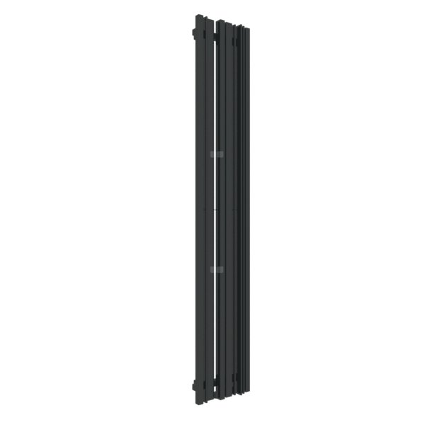 Grzejnik drabinkowy TERMA SHERWOODV, podłączenie Z1, wym. 1900 x 330 mm, kolor czarny jak kruk mat RAL9005, moc 851W