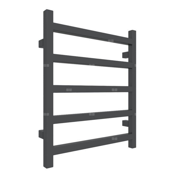 Grzejnik drabinkowy TERMA SIMPLE, podłączenie Z1, wym. 600 x 500 mm, kolor metaliczna czerń, moc 217W
