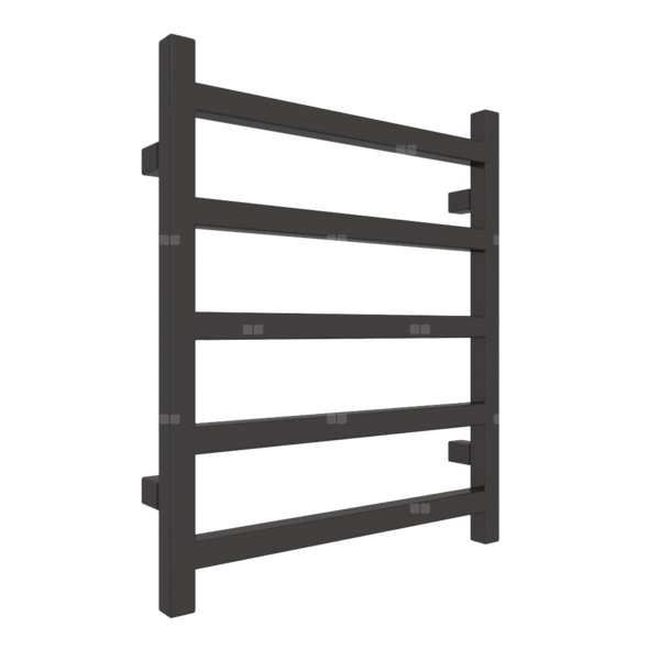 Grzejnik drabinkowy TERMA SIMPLE, podłączenie ZX, wym. 600 x 500 mm, kolor brązowy czarny RAL8022, moc 217W