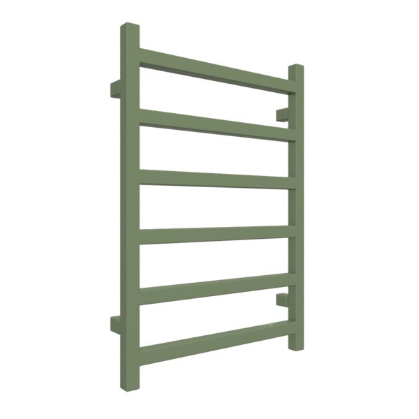 Grzejnik drabinkowy TERMA SIMPLE, podłączenie SX, wym. 720 x 500 mm, kolor seledynowy groszkowy RAL6011, moc 262W