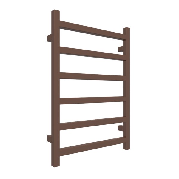 Grzejnik drabinkowy TERMA SIMPLE, podłączenie SX, wym. 720 x 500 mm, kolor brązowy orzechowy RAL8011, moc 262W