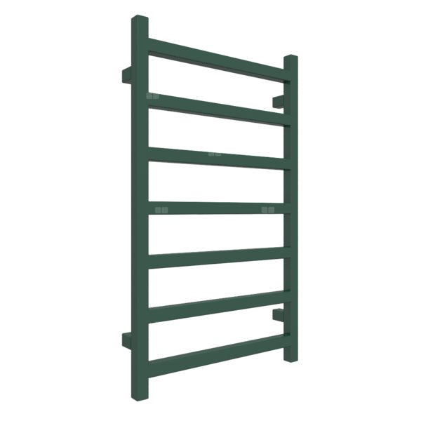 Grzejnik drabinkowy TERMA SIMPLE, podłączenie ZX, wym. 840 x 500 mm, kolor zielony mchowy RAL6005, moc 306W