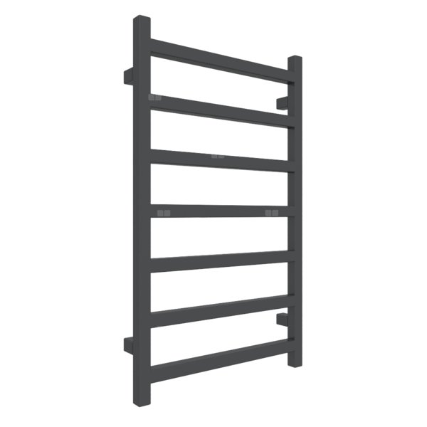 Grzejnik drabinkowy TERMA SIMPLE, podłączenie SX, wym. 840 x 500 mm, kolor szary czarny RAL7021, moc 306W