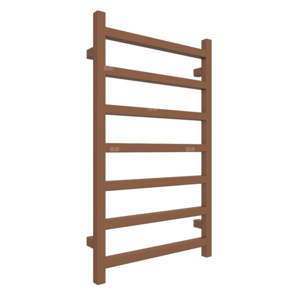 Grzejnik drabinkowy TERMA SIMPLE, podłączenie SX, wym. 840 x 500 mm, kolor brązowy gliniasty RAL8003, moc 306W