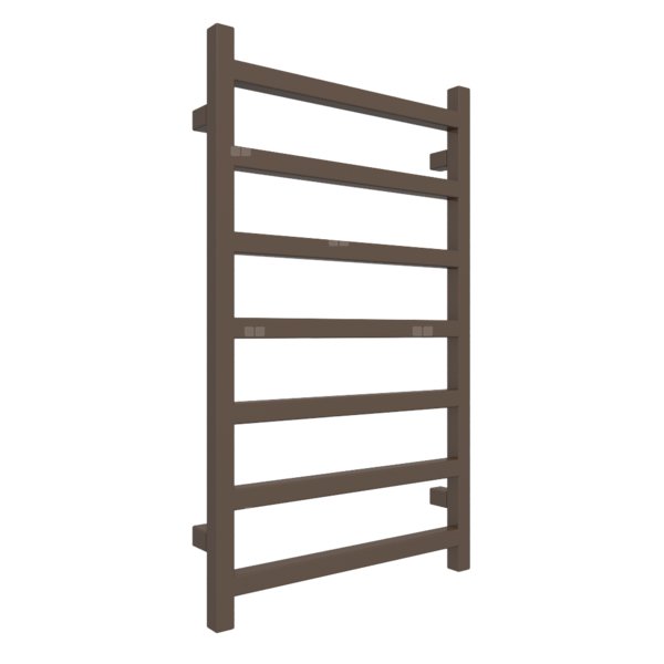 Grzejnik drabinkowy TERMA SIMPLE, podłączenie O1, wym. 840 x 500 mm, kolor brązowy ziemisty RAL8028, moc 306W